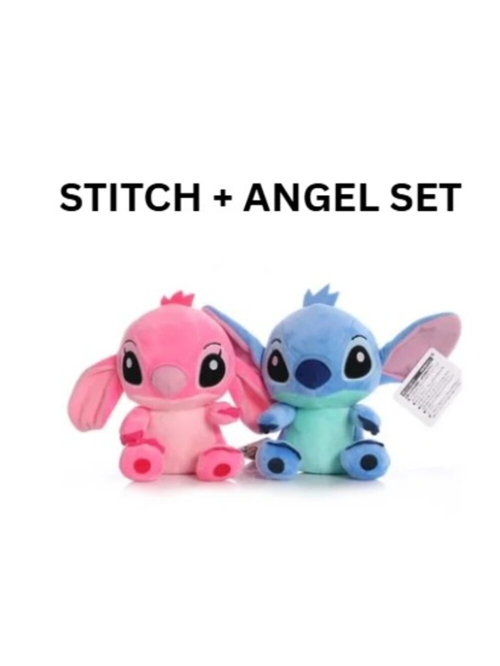 Stitch & Angel Plush Set 8” Lilo & Stitch Stuffed Toy Bundle